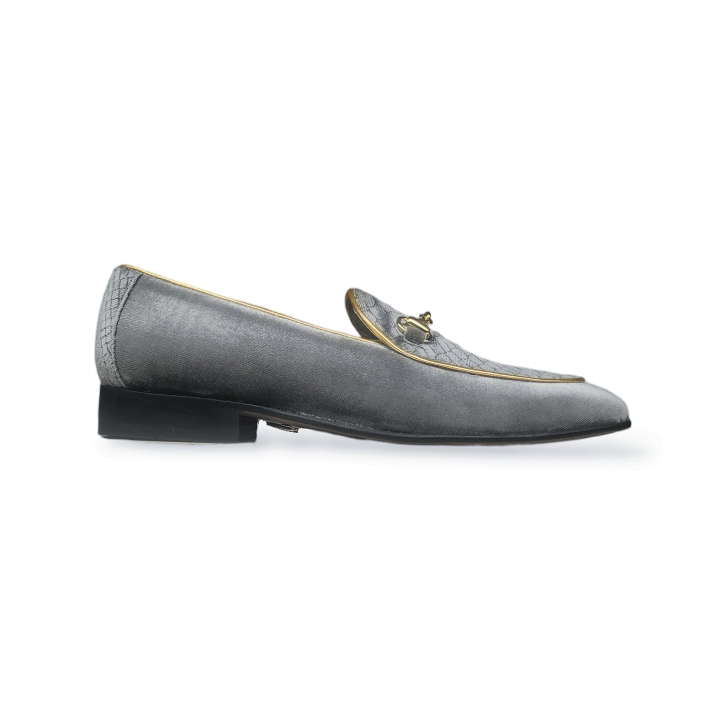 Loafer Snake Silver Velvet