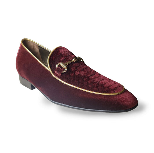Loafer Snake Red Velvet